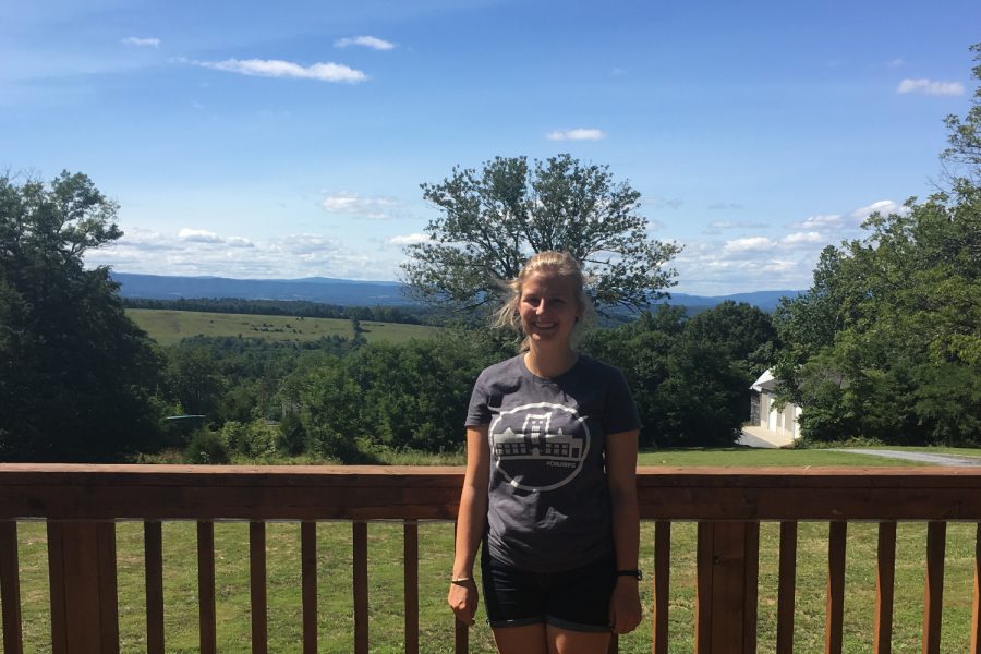 Laura Carr-Pries at Brethren Woods camp in Keezeltown, Virginia.