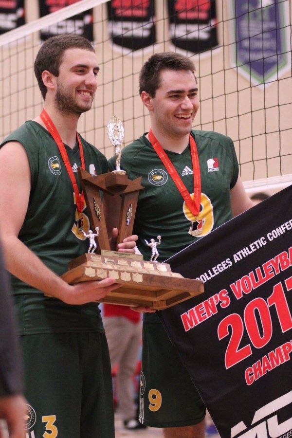 Jason Friesen at the mens volleyball final.