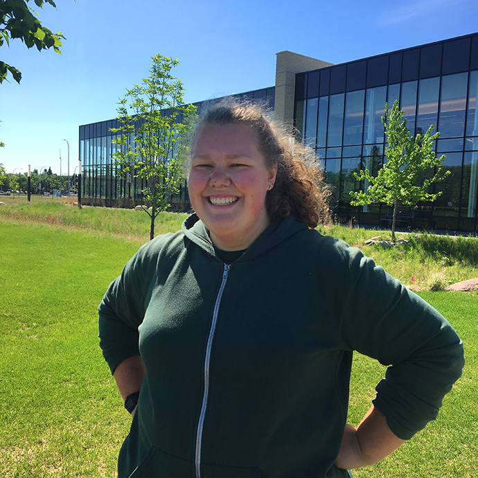Summer jobs: On-campus employment at CMU. Rebecca Janzen is working at CMU as a groundskeeper this summer. 